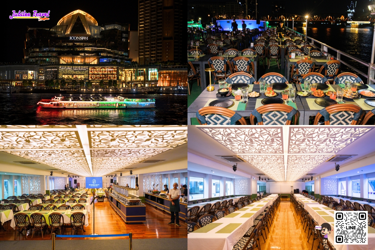 ล่องเรือดินเนอร์ Riverside Faraya Cruise เรือฮาลาลบนน่านน้ำเจ้าพระยา