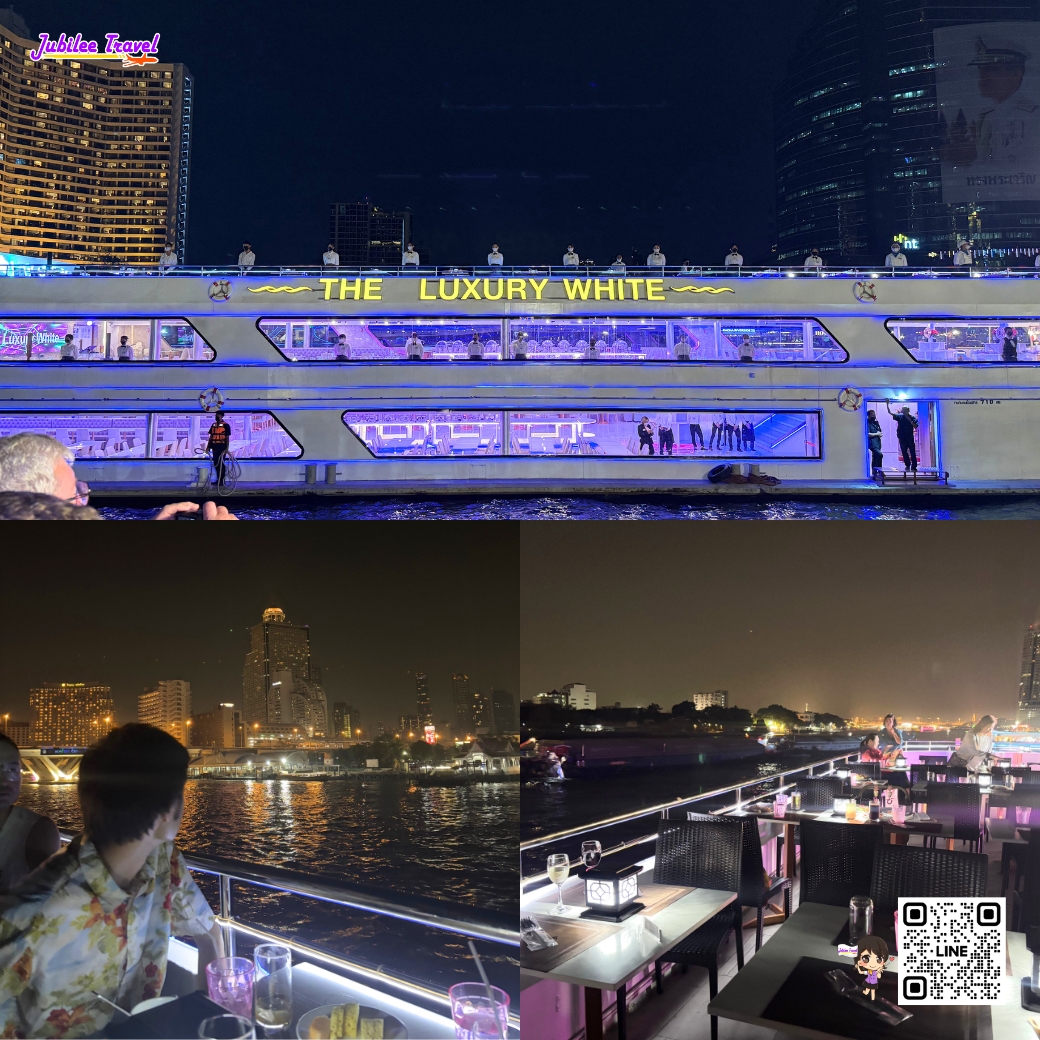 ล่องเรือดินเนอร์  The Luxury White Cruise พิเศษ โปรโมชั่นมา 4 จ่าย 3!