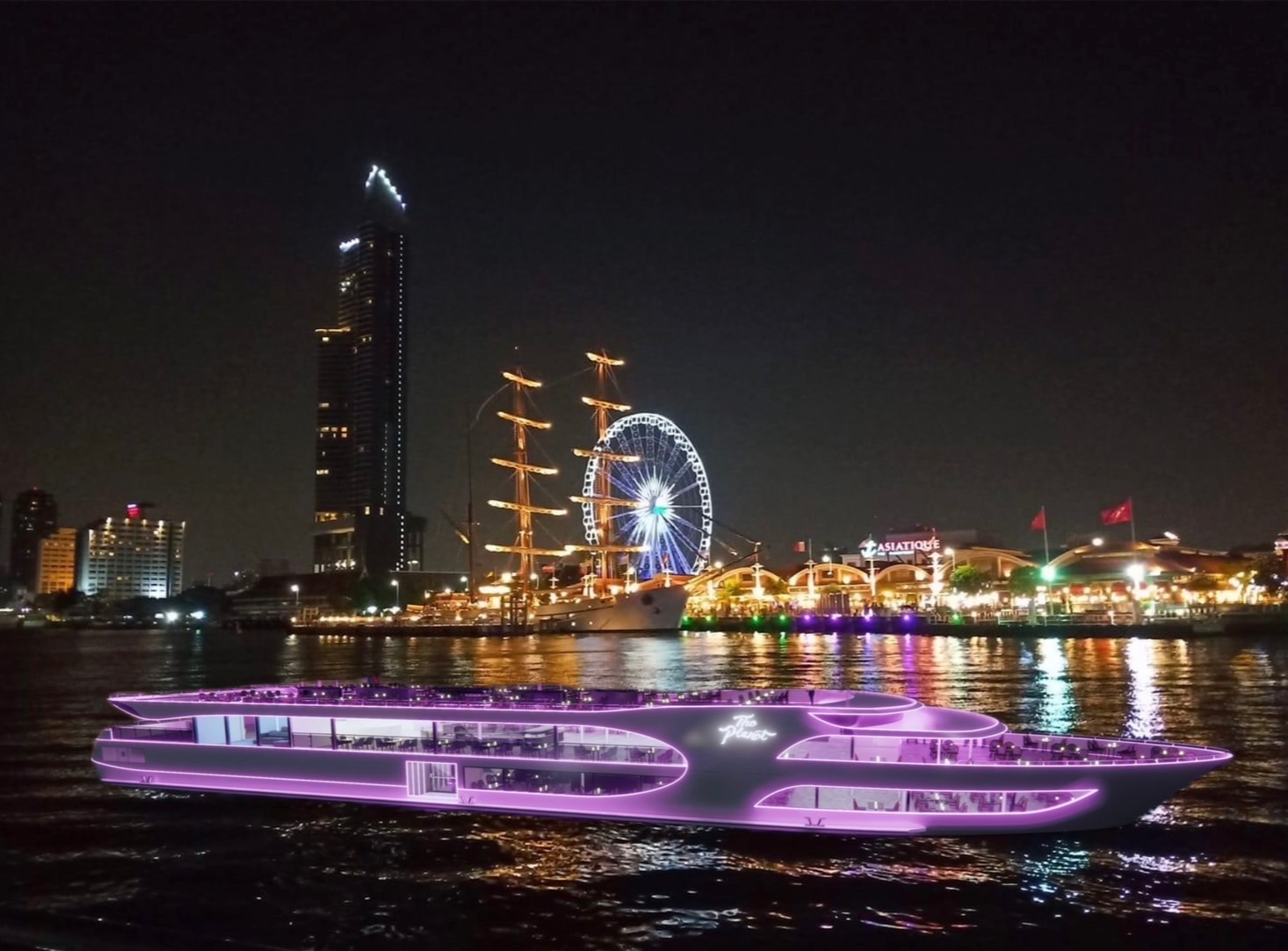 ล่องเรือดินเนอร์  The Planet Cruise (รอบ DINNER) ธีมอวกาศสุดชิค