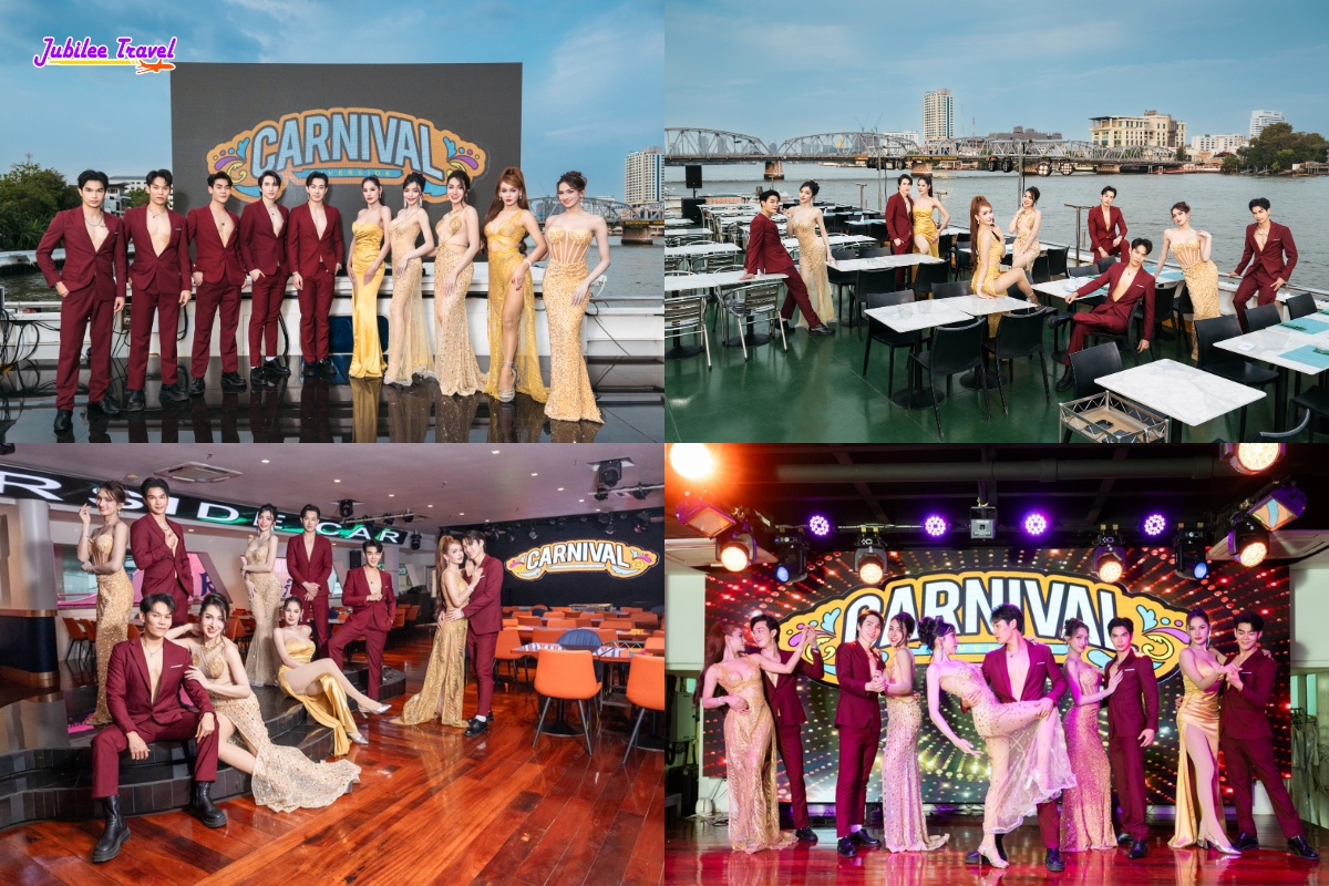 ล่องเรือดินเนอร์ Riverside Carnival Cruise ที่สุดของโชว์บนน่านน้ำเจ้าพระยา