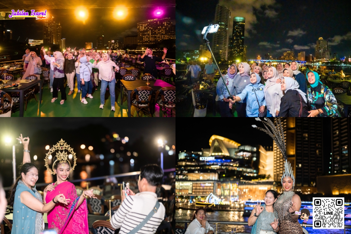 ล่องเรือดินเนอร์ Riverside Faraya Cruise เรือฮาลาลบนน่านน้ำเจ้าพระยา